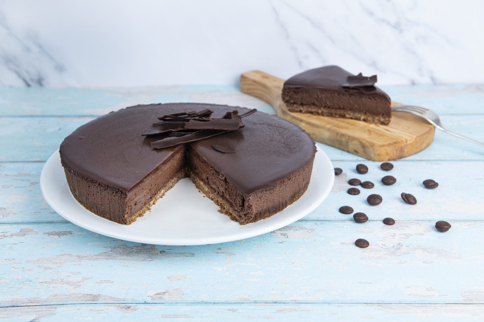 Baked Chocolate cheesecake