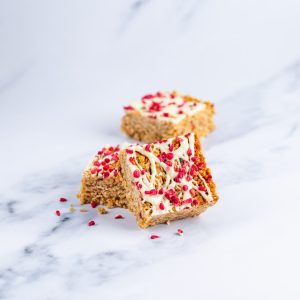 Raspberry & White Chocolate Flapjack